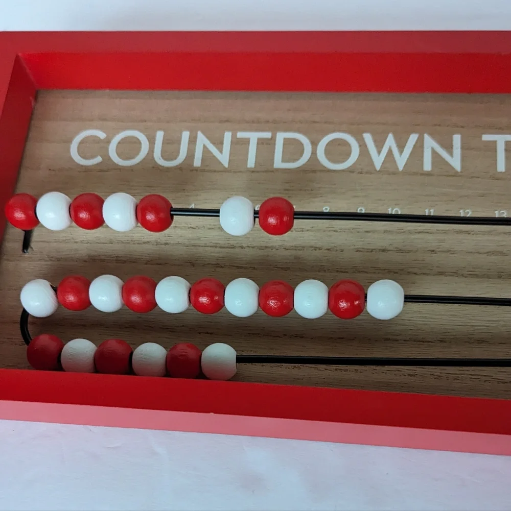 Target Wondershop Christmas Countdown Wood Bead Sliding Advent Calendar